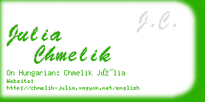 julia chmelik business card